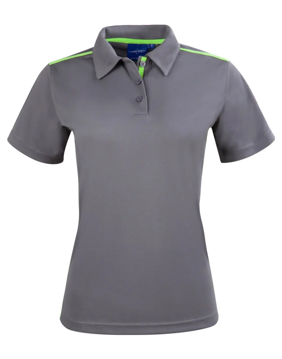 Picture of Winning Spirit, Ladies Rapid Cool S/S Contrast Polo